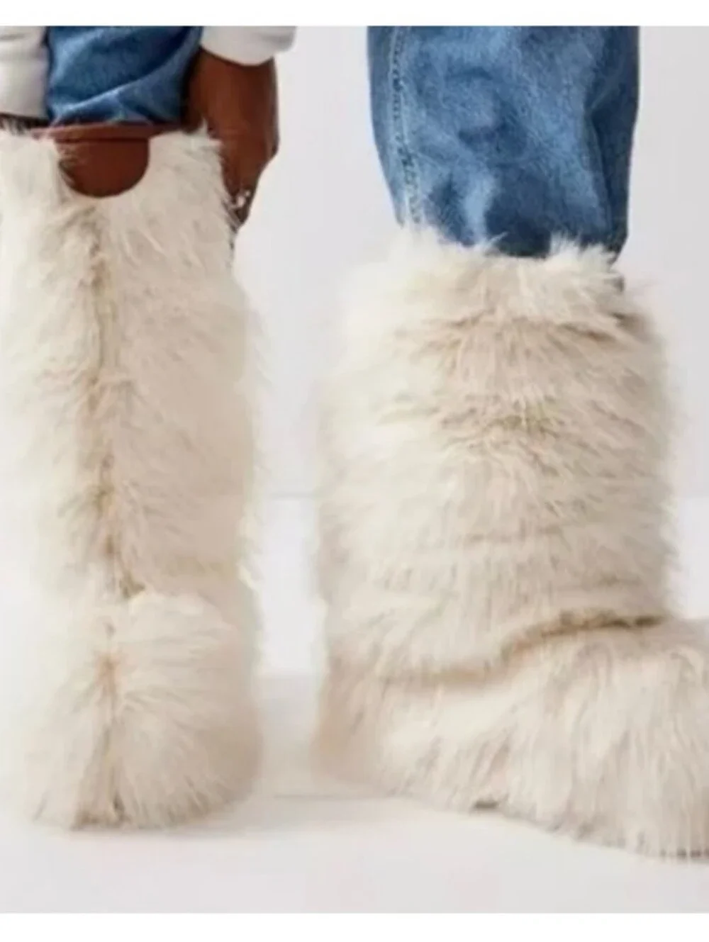 Free People x FP Collection Apres All Day Faux Fur Winter Boots 6.5